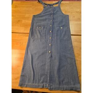 Gap Warehouse 100% cotton denim halter dress MIDI size 10